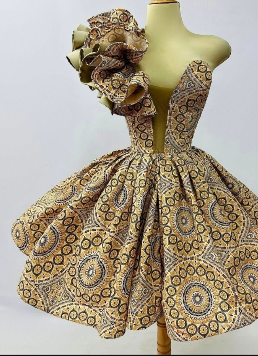 Shweshwe bridesmaid dress
